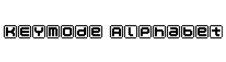 KEYmode Alphabet  font caratteri gratis