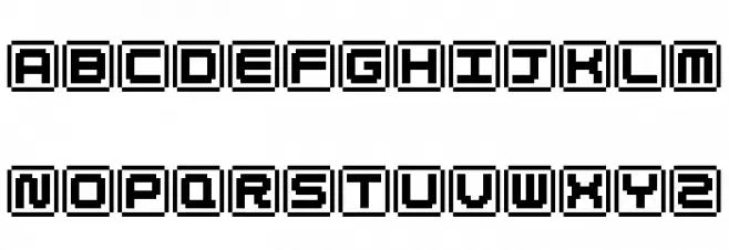 KEYmode Alphabet Schriftart Groß