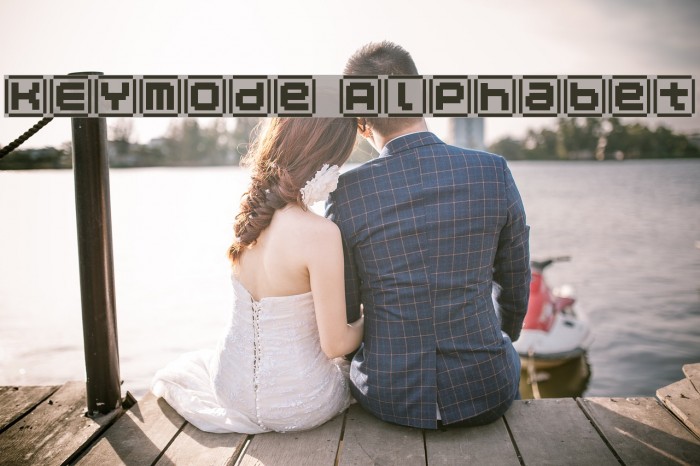 KEYmode Alphabet Font examples