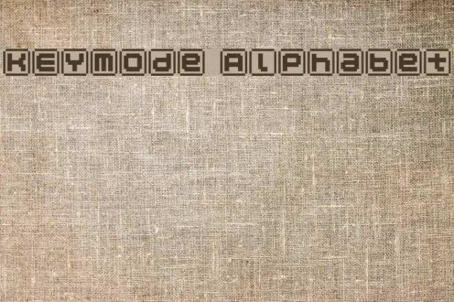 KEYmode Alphabet Example 2