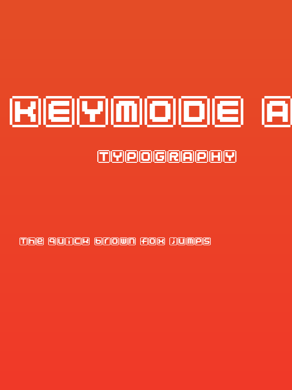 KEYmode Alphabet Poster
