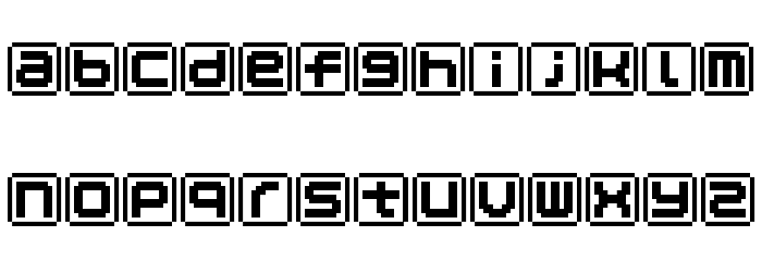 KEYmode Alphabet Font LOWERCASE