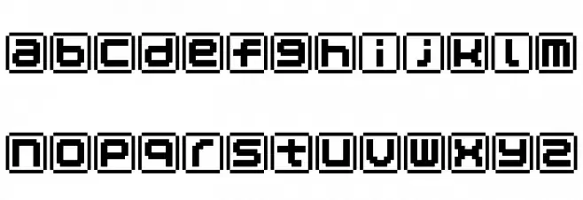 KEYmode Alphabet 字体 小写