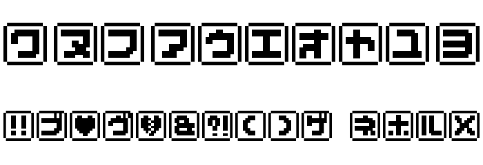 KEYmode Katakana Font OTHER CHARS