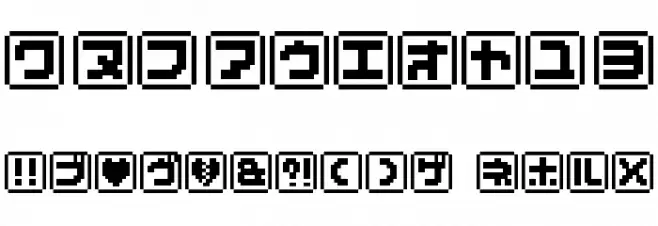 KEYmode Katakana Font OTHER CHARS