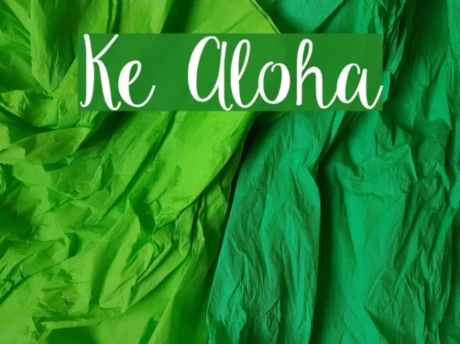 Ke Aloha Example 2