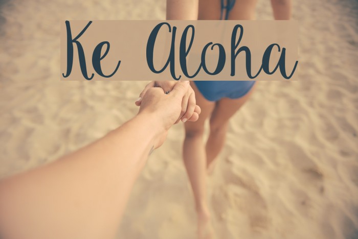 Ke Aloha Font examples