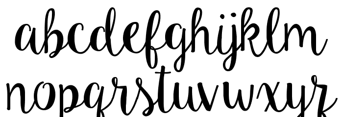 Ke Aloha Font LOWERCASE