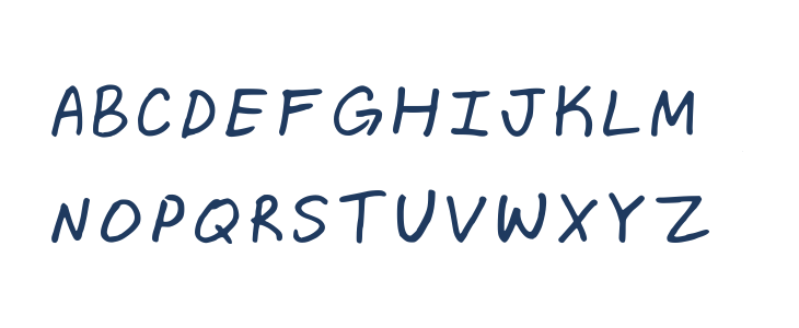 Keanas Sharpie Font Regular Uppercase