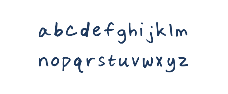 Keanas Sharpie Font Regular Lowercase
