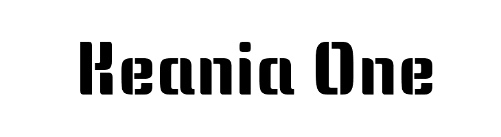 Keania One  Descarca Fonturi Gratis