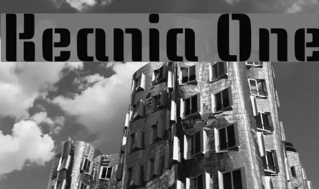 Keania One Font examples