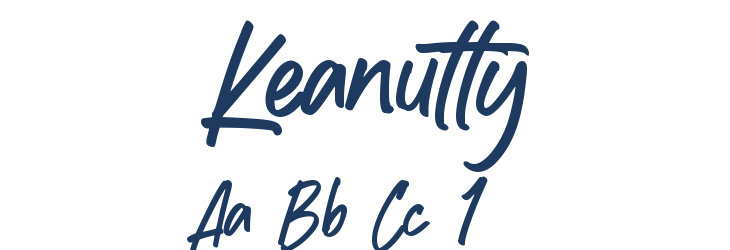 Keanutty Font Preview