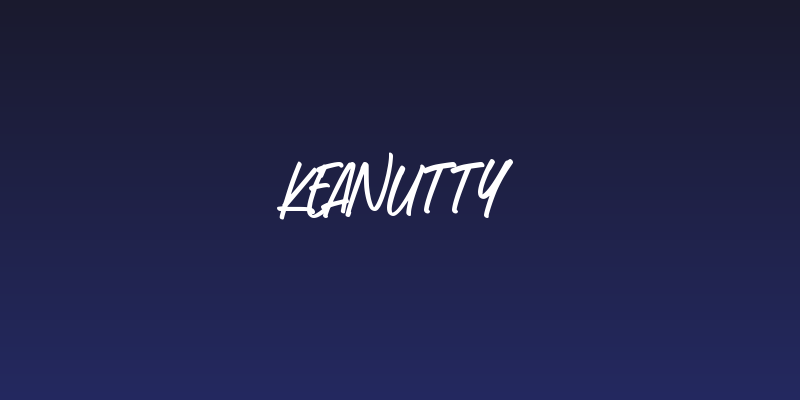 Keanutty Social Header