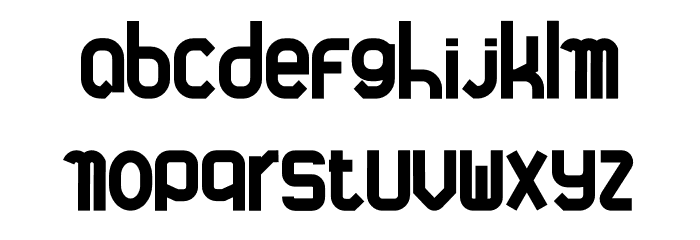 Kebo Irengku Font LOWERCASE