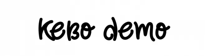 Kebo demo  Descarca Fonturi Gratis