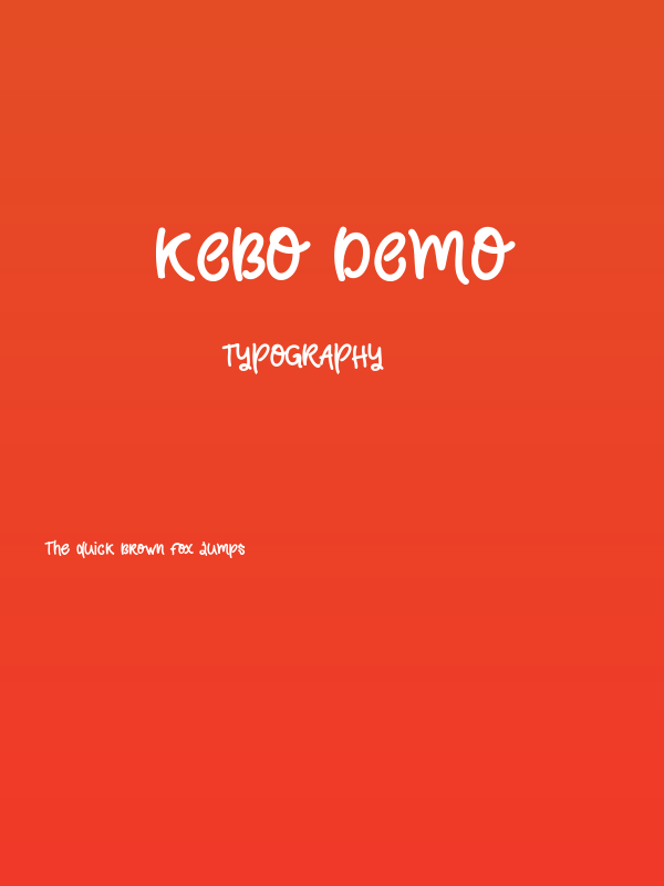 Kebo demo Poster