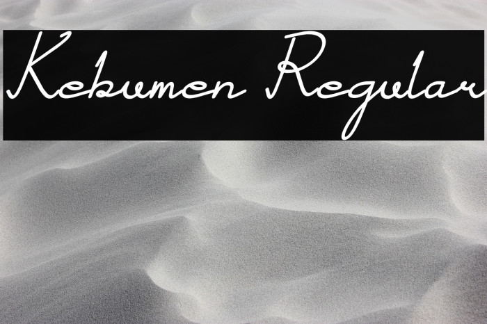 Kebumen Regular Example 2