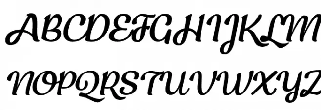 KecapPersonalUse-Italic 字体 大写