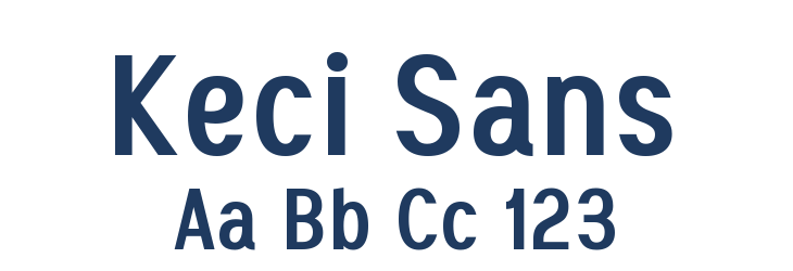 Keci Sans Font Preview
