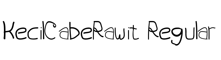 KecilCabeRawit-Regular  नि: शुल्क फ़ॉन्ट्स डाउनलोड
