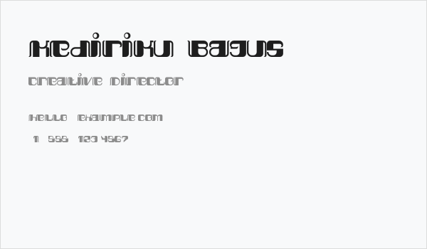 Kediriku Bagus Business Card