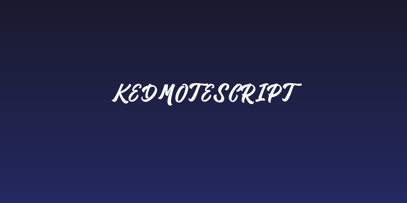 KedmoteScript Social Header