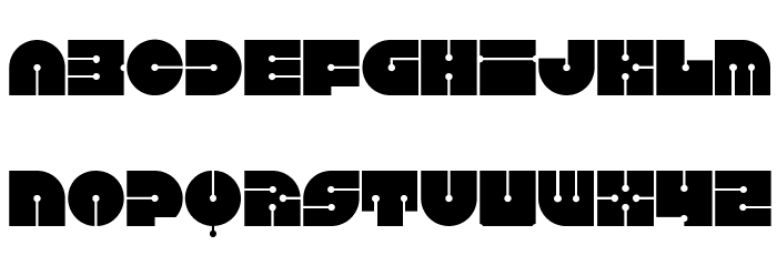 Keel-Fat Font LOWERCASE
