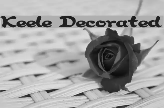 Keele Decorated Font examples