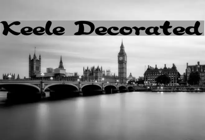 Keele Decorated Font examples