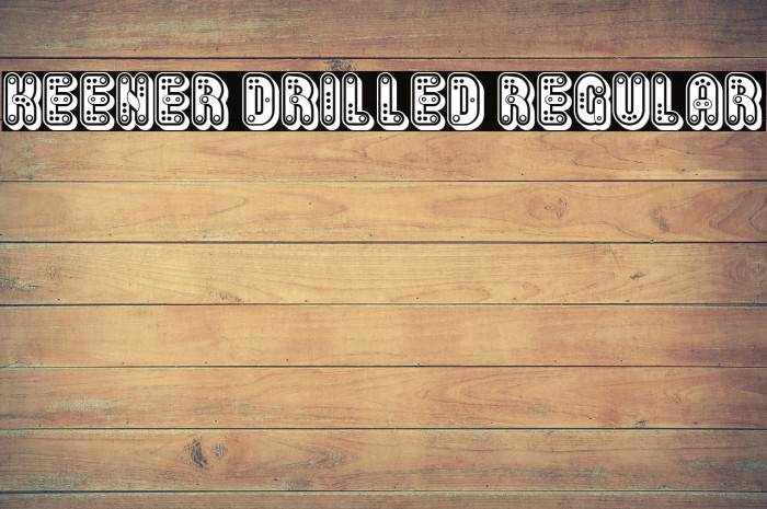 Keener Drilled Regular Example 2