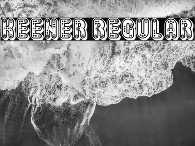 Keener Regular Font examples