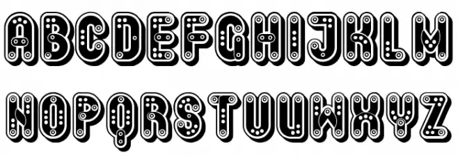 Keener Tuned Regular Font UPPERCASE