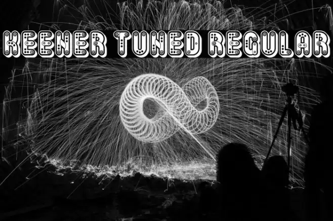 Keener Tuned Regular Font examples