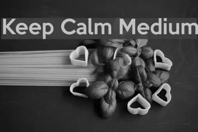 Keep Calm Medium Font examples