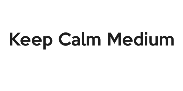 Keep Calm Medium Logo