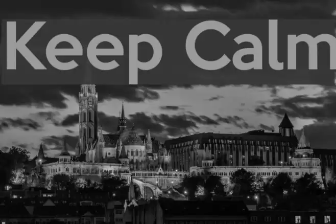 Keep Calm Font examples