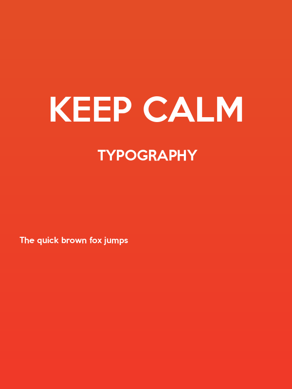 Keep Calm Poster