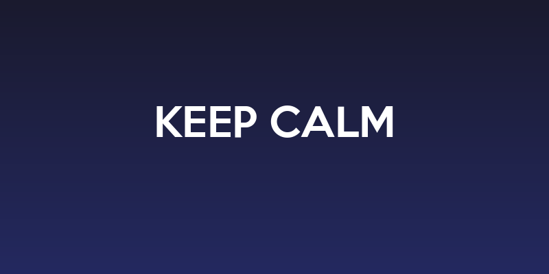 Keep Calm Social Header