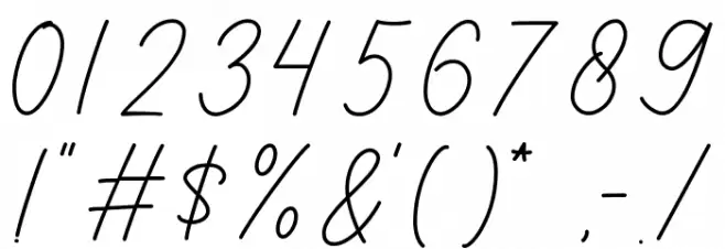 Keep Dancing Font OTHER CHARS