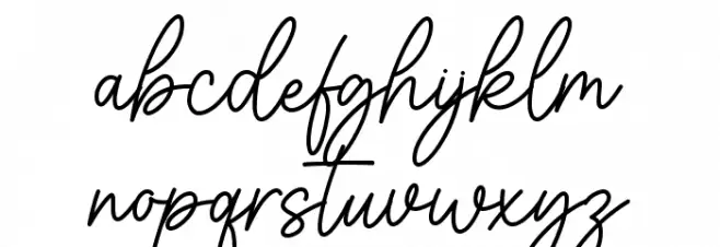 Keep Dancing Font LOWERCASE