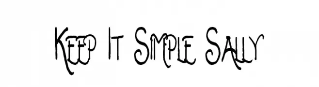 Keep It Simple Sally  font caratteri gratis