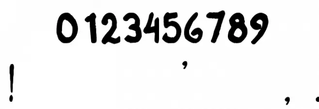 Keep It Simple Sally Font OTHER CHARS