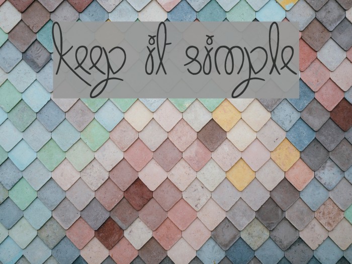 Keep It Simple Font examples