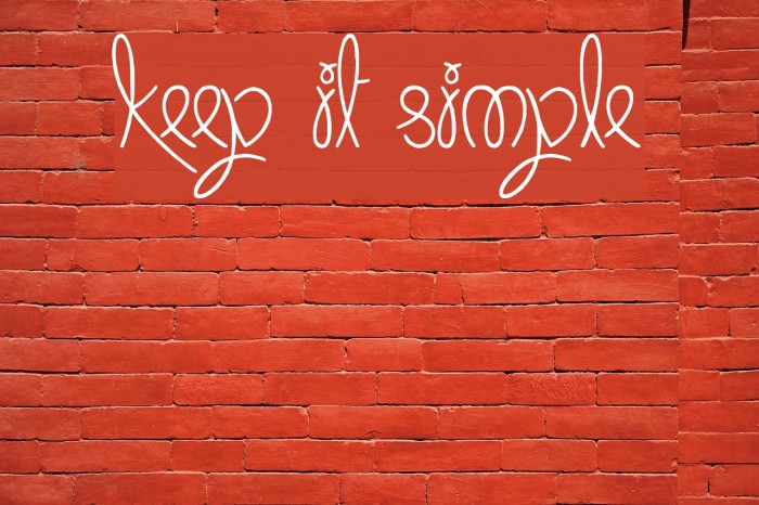 Keep It Simple Font examples