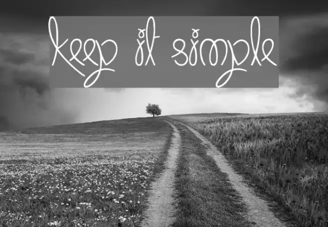 Keep It Simple フォント examples