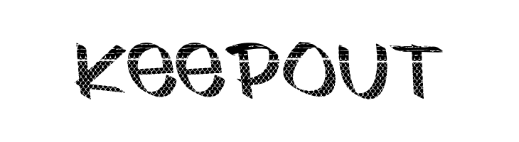 Keep Out  フリーフォントのダウンロード