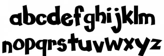 Keep Out 字体 小写
