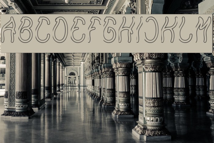 Keep Quite and Simple-Hollow-In Font examples
