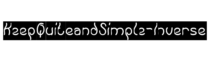 Keep Quite and Simple-Inverse  免费字体下载